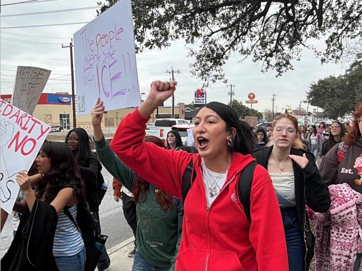 Students at 13 San Antonio schools walk out Friday in support of national general strike