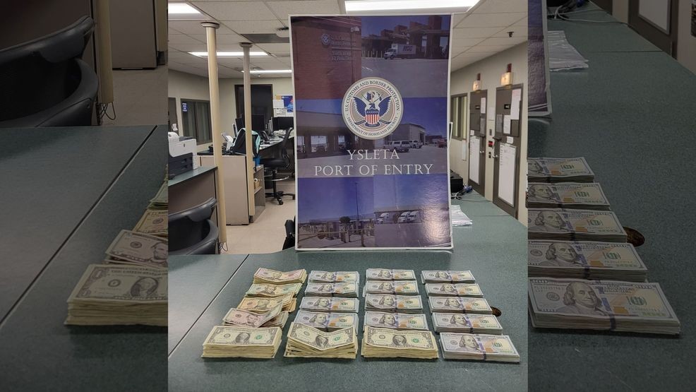 Money seized at the Ysleta Port of Entry. Credit: CBP