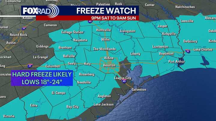 Houston weather: Freezing temps return for the weekend