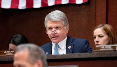 Chairman Rep. Michael McCaul, R-Texas, speaks during a House Committee on Foreign Affairs hearing on the United States evacuation from Afghanistan on Capitol Hill in Washington, Wednesday, March 8, 2023. (AP Photo/Andrew Harnik)