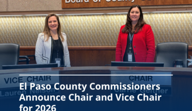 El Paso County Commissioners Announce Chair and Vice Chair for 2026