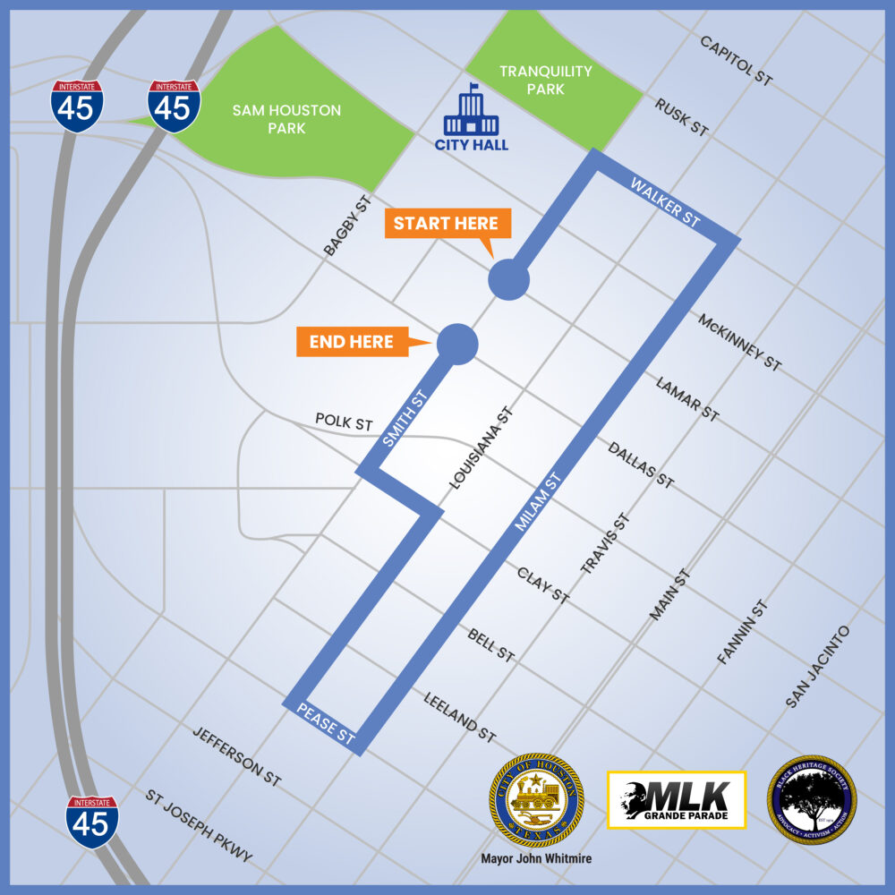MLK Day Unity Parade Route
