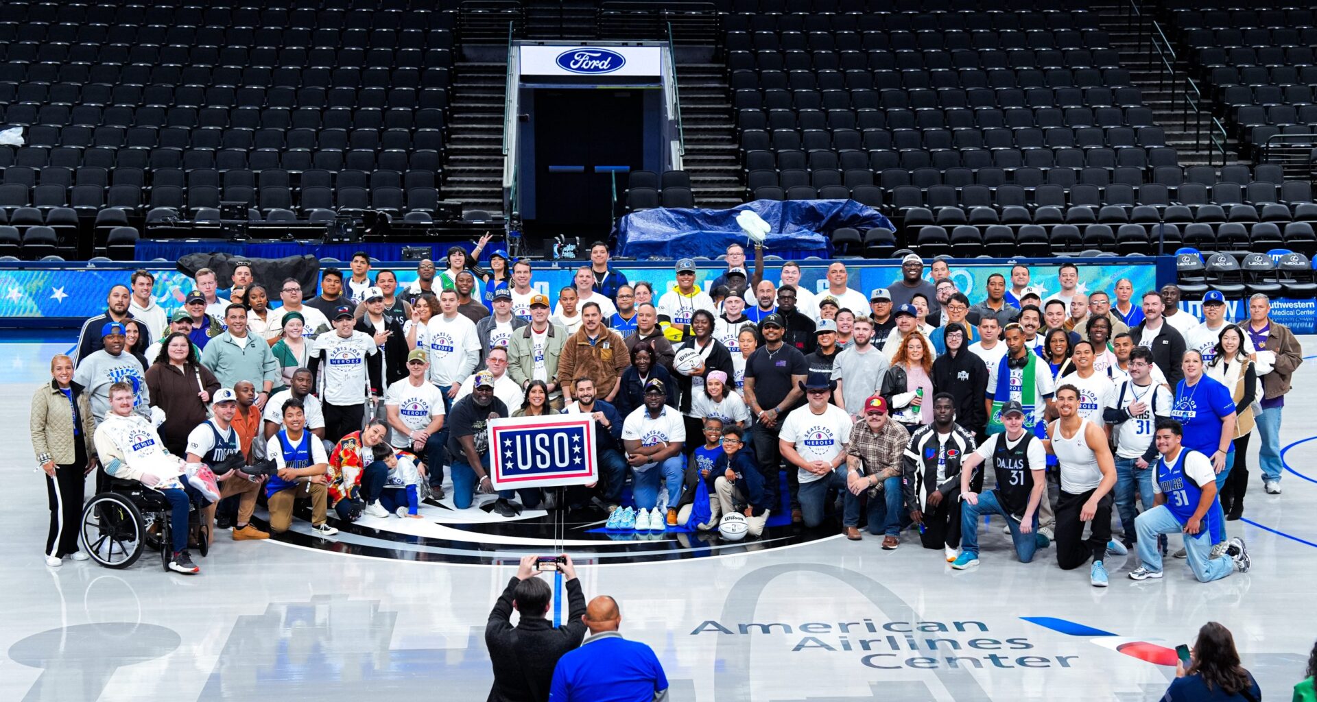 19Th Annual Seats for Heroes Event by Dallas Mavericks