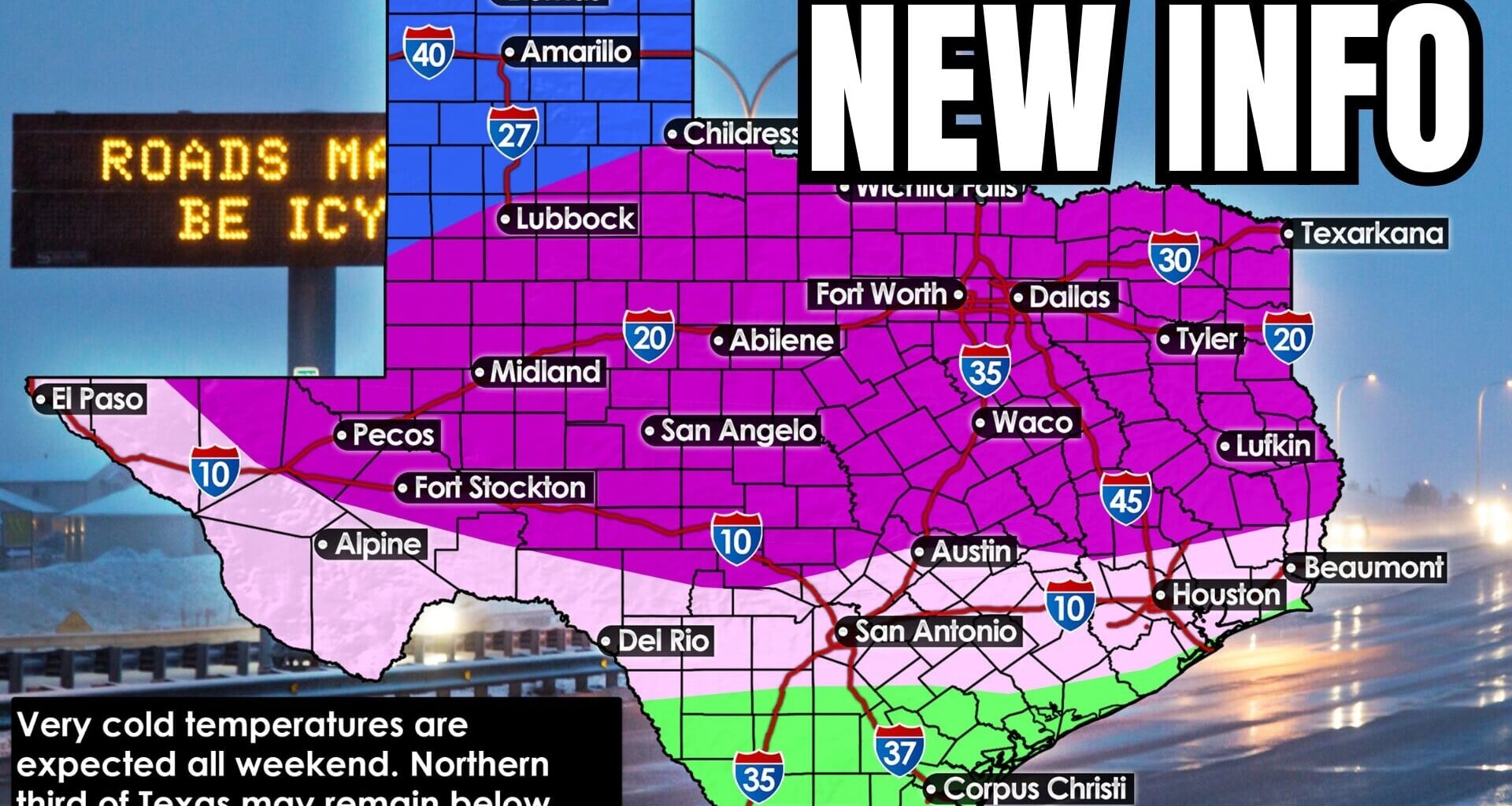 Arctic Cold and Winter Storm Threat Increase Across Texas This Weekend