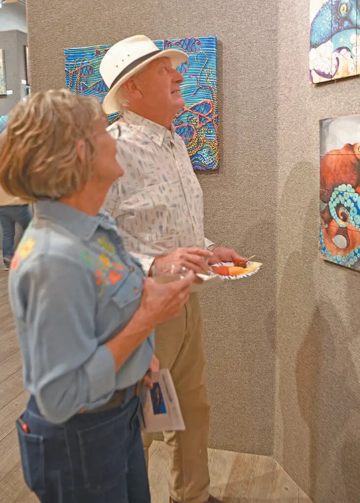 Art on display - Port Aransas South Jetty