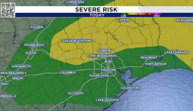 Storm chances ahead of Houston’s weekend temperature tumble