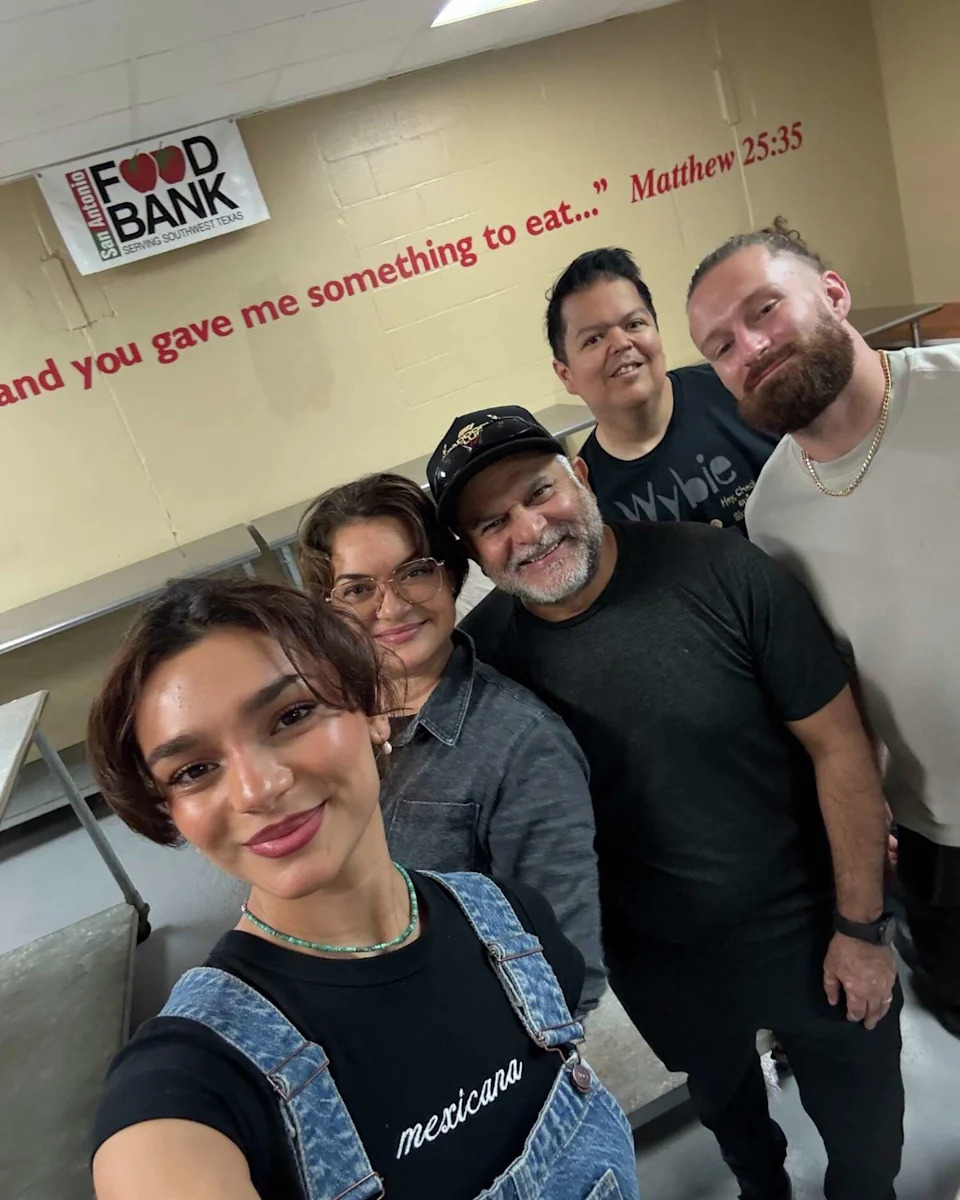 Chávez's volunteer work highlights her deep roots in San Antonio, where she spent much of her childhood. (Courtesy of the San Antonio Food Bank)