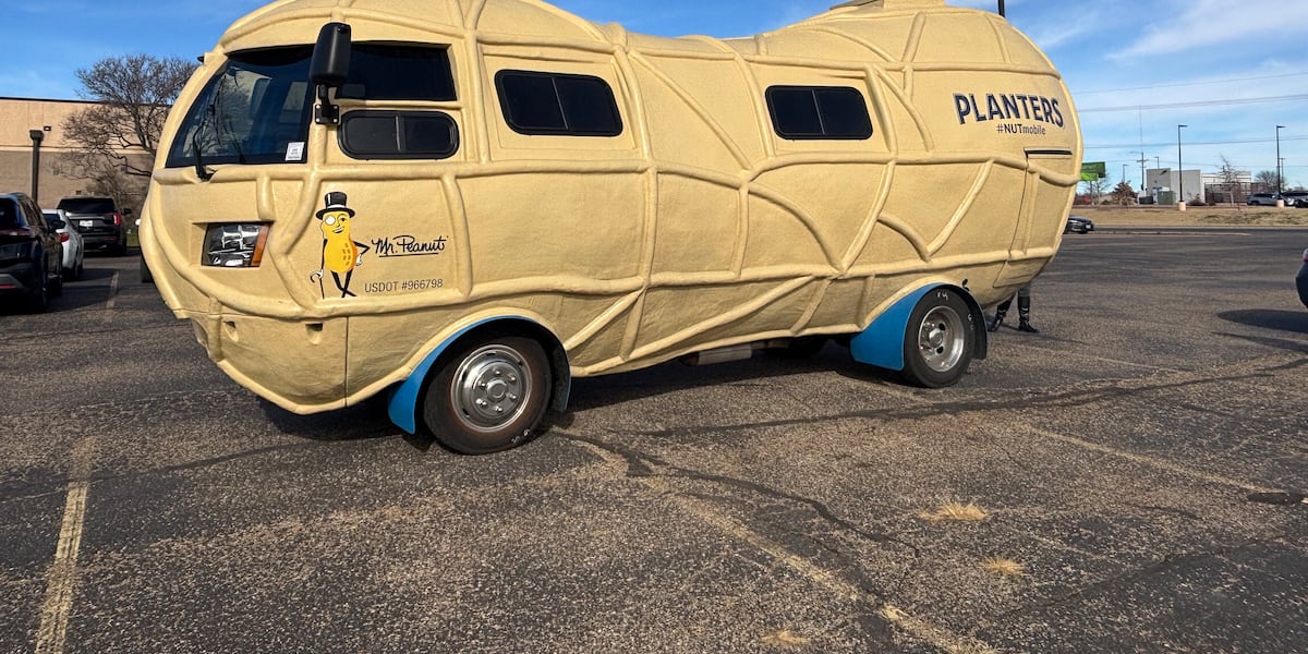 Planters Nutmobile makes stop in Lubbock, heads to Texas Tech on Wednesday