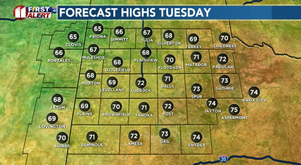 A pleasant afternoon with a light wind and temperatures well-above average for early January.