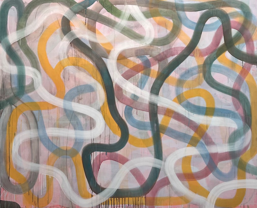 Robert Jessup's 2025 acrylic-on-canvas work "Robinwood 58" is included in Conduit Gallery's...