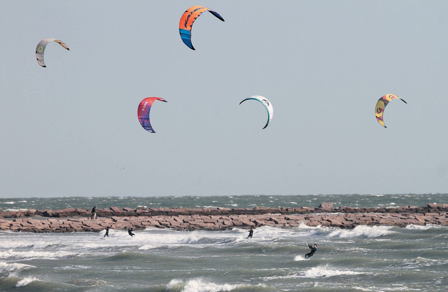 In the wind - Port Aransas South Jetty