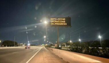 Which neighborhoods face the highest risk for ice and dangerous roads Saturday