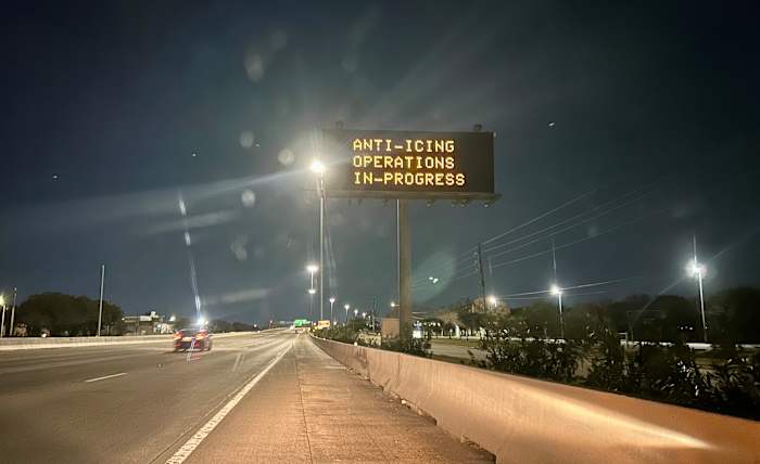 Which neighborhoods face the highest risk for ice and dangerous roads Saturday