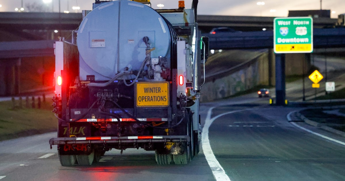 Why TxDOT uses a salty brine to keep North Texas roads from icing