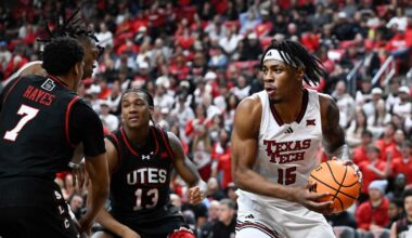 JT Toppin records 6th consecutive double-double as No. 15 Texas Tech beats Utah
