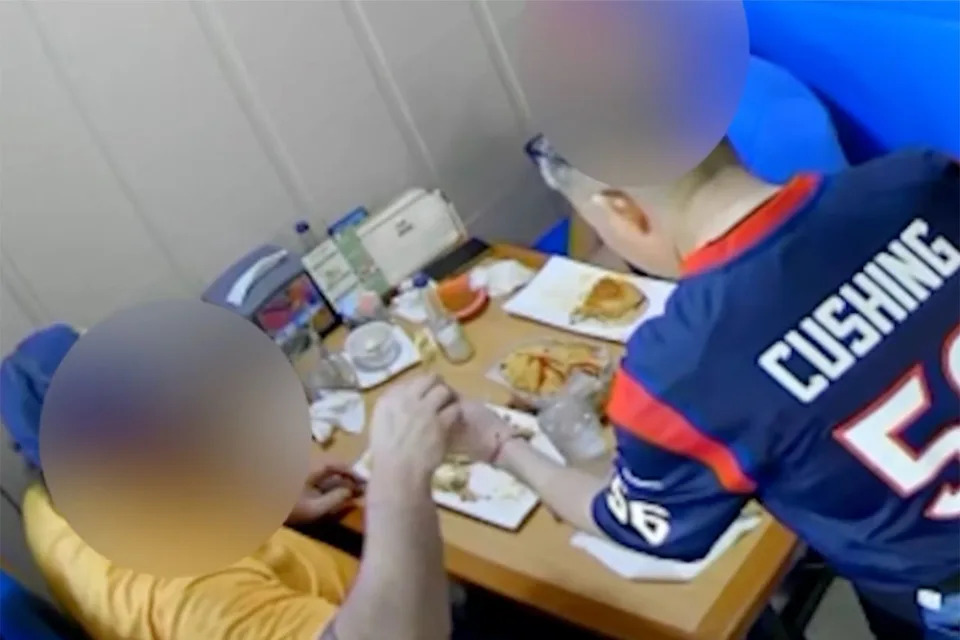 Storyful Viral video shows Houston-area couple put hair in food at restaurant.