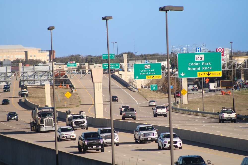 The 183 North Mobility Project adds two new toll roads in both directions from from North Austin through Cedar Park, connecting to the 183A Toll. (Haley McLeod/Community Impact)