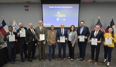 Richardson City Council signed pledges Jan. 5 to commit Richardson to the Healthier Texas Community Challenge. (Courtesy city of Richardson)
