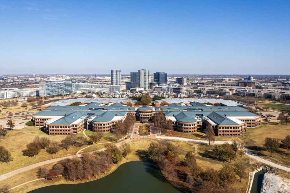 The former JCPenney headquarters in northwest Plano are set for redevelopment as a mixed-use project. (Courtesy Plano Economic Development/Capital Commercial Investments)