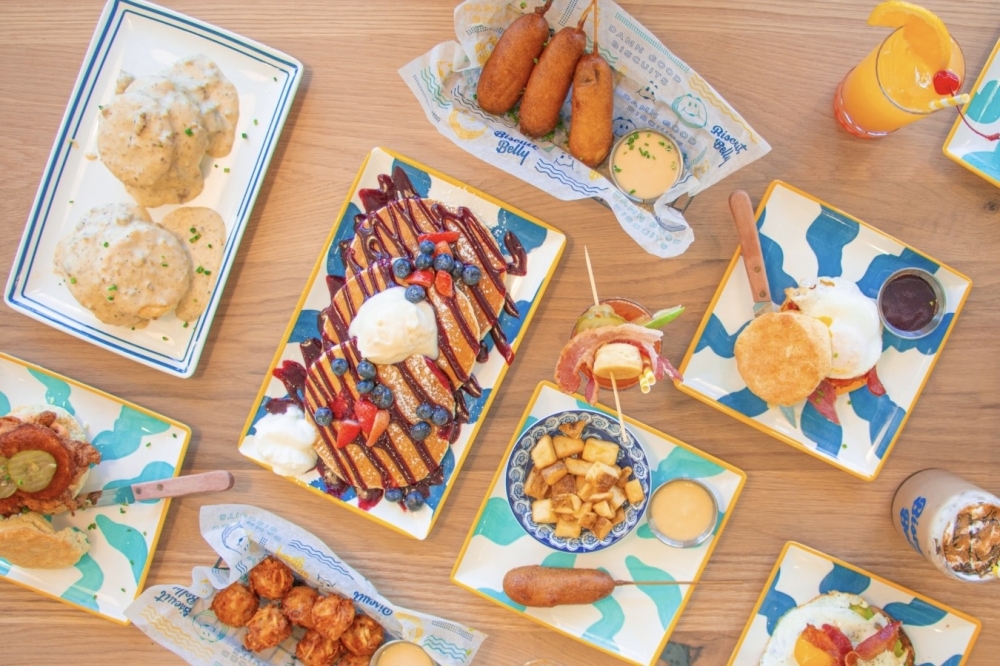 The restaurant specializes in brunch food with Southern twists. (Courtesy Biscuit Belly)