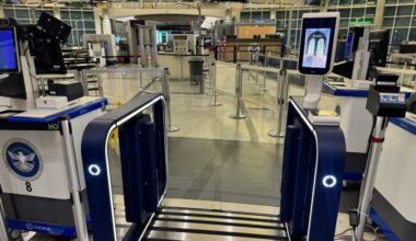 The biometric security gates for CLEAR members are part of a national airport program launched by the U.S. Transportation Security Administration and the security identity company. (Courtesy Houston Airports)