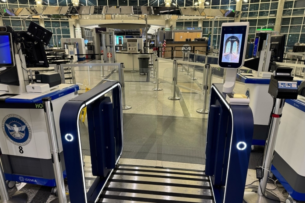 The biometric security gates for CLEAR members are part of a national airport program launched by the U.S. Transportation Security Administration and the security identity company. (Courtesy Houston Airports)