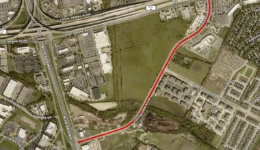 The move would temporarily decrease the speed limit from 45 mph to 35 mph on Greenlawn Boulevard from I-35 to Louis Henna Boulevard, if approved. (Courtesy city of Round Rock)