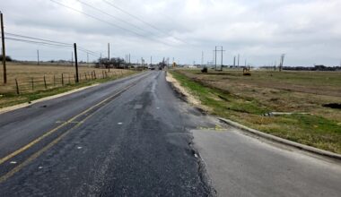 The city is upgrading a stretch of Rockride Lane to a two-lane collector roadway with a continuous center left-turn lane. (Courtesy city of Georgetown)