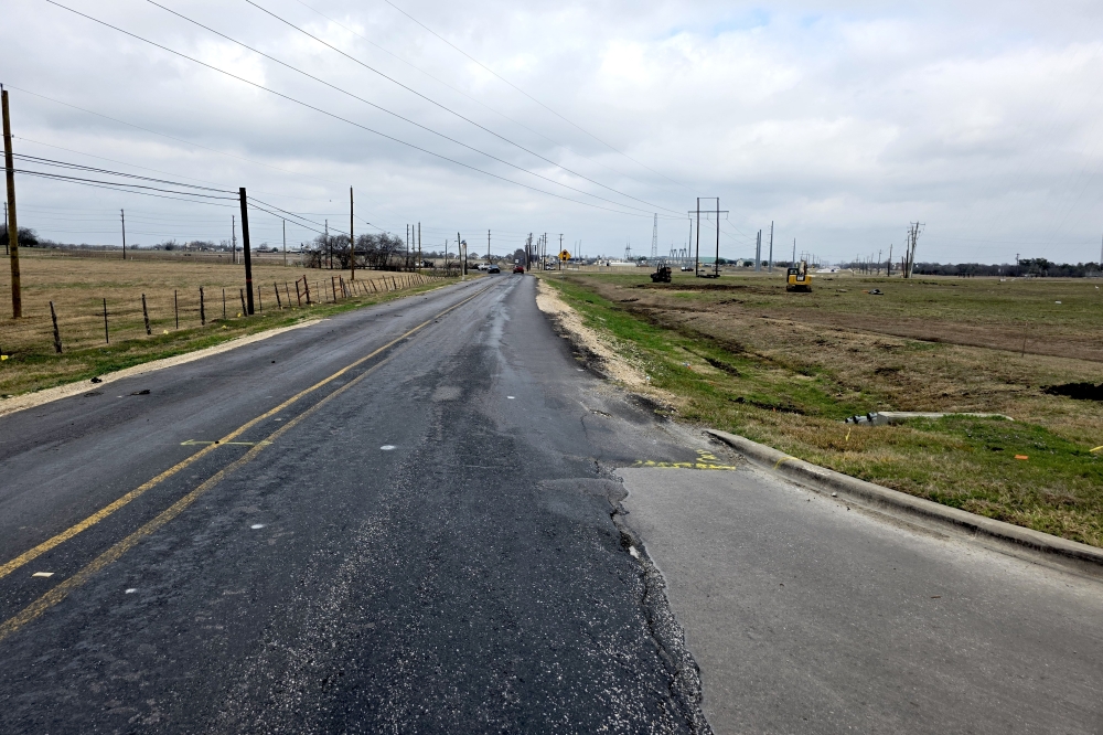 The city is upgrading a stretch of Rockride Lane to a two-lane collector roadway with a continuous center left-turn lane. (Courtesy city of Georgetown)