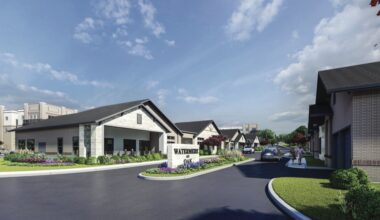 Watermere on Oak will have more than 200 units and 14 one-story villa units. (Rendering courtesy of Integrated Real Estate Group)