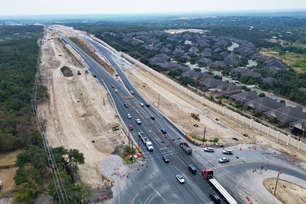 Drone shot of Hwy 290