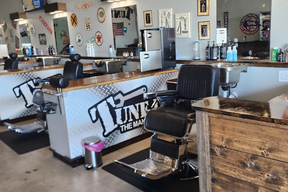 The Houston-based barbershop provides a range of services, including haircuts, kids cuts, beard care, nail care and waxings. (Catherine White/Community Impact)