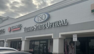 The Texas State Optical location was located next to Tom Thumb, near the corner of Custer Parkway and Renner Road. (Michael Crouchley/Community Impact)