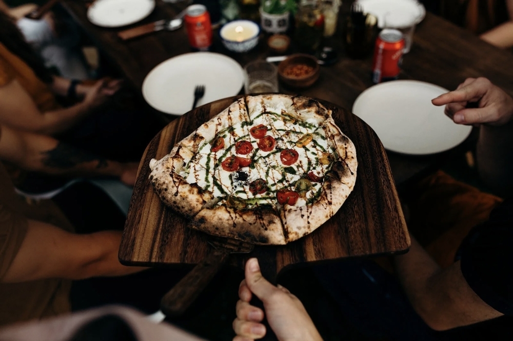 Located off Westinghouse Road inside Barking Armadillo Social, Bahler Street serves wood-fired pizzas. (Courtesy Bahler Street)