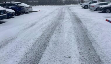 road with snow on it