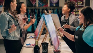 Painting with a Twist offers classes and themed painting events where guests can enjoy their own adult beverages. (Courtesy Painting with a Twist)