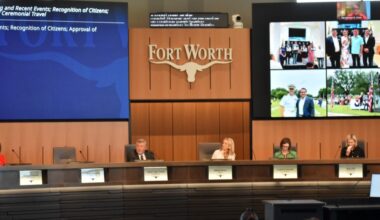 Fort Worth City Council dais