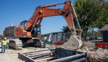 Little Walnut Creek construction