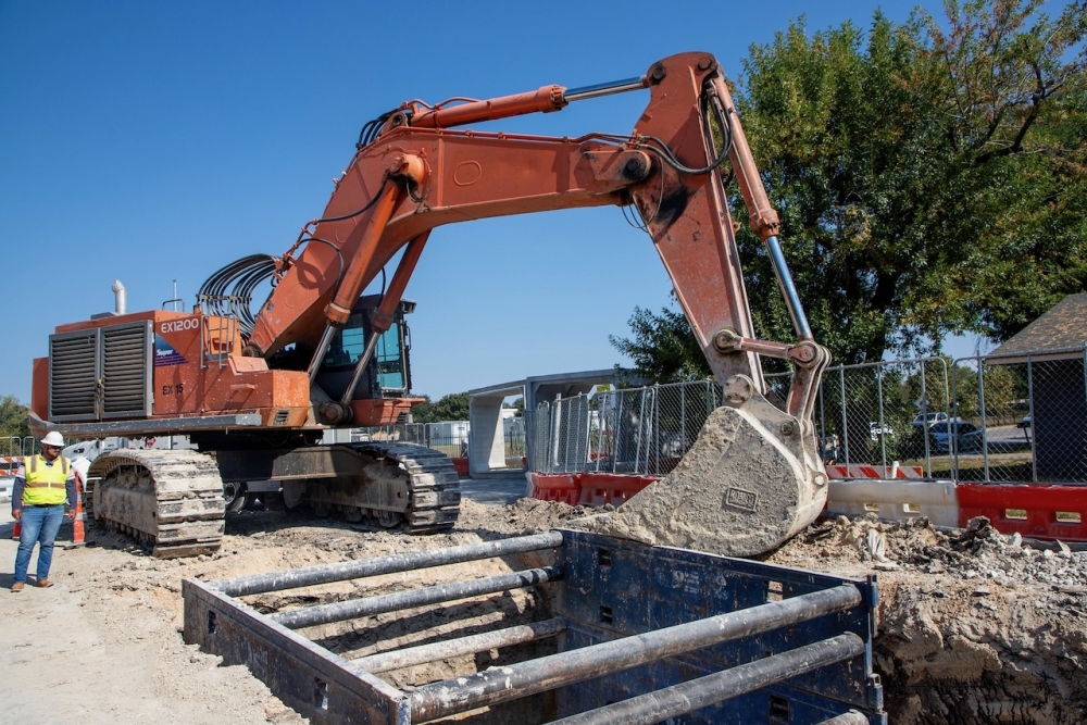 Little Walnut Creek construction