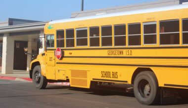 A Georgetown ISD school bus