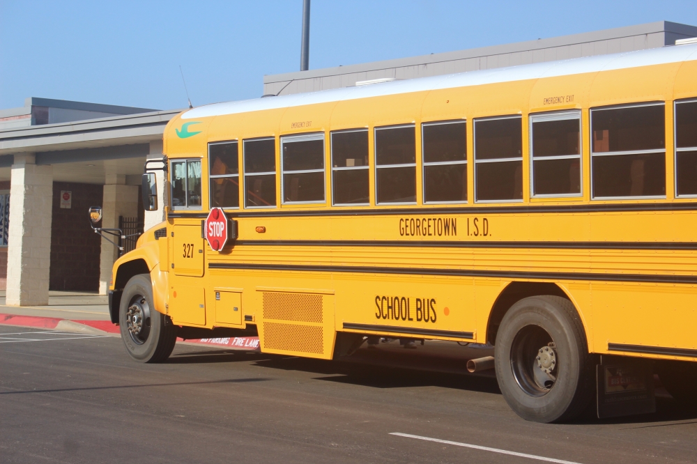 A Georgetown ISD school bus
