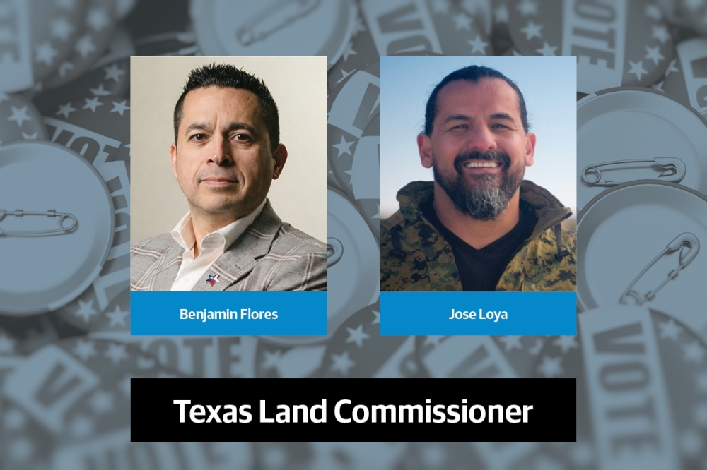 Democratic primary candidates for Texas land commissioner.