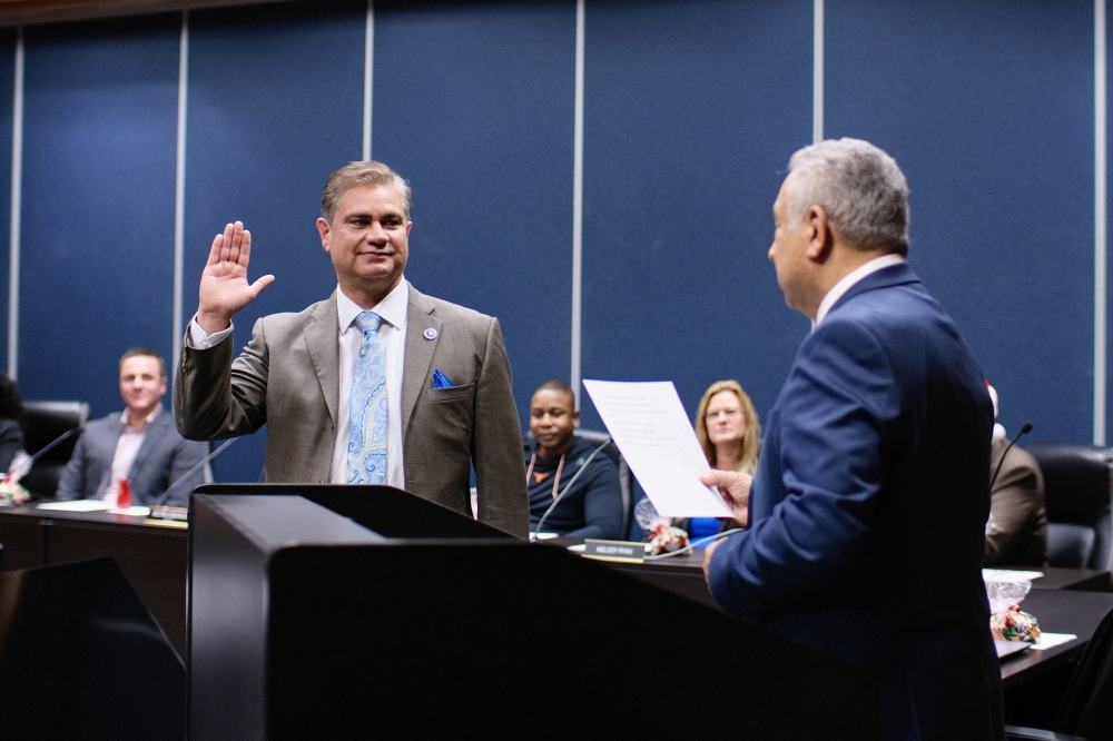 Community Impact spoke to the new Pflugerville Mayor Doug Weiss to discuss his priorities as he begins his term as mayor. (Manuel Holguin Jr./ Community Impact)