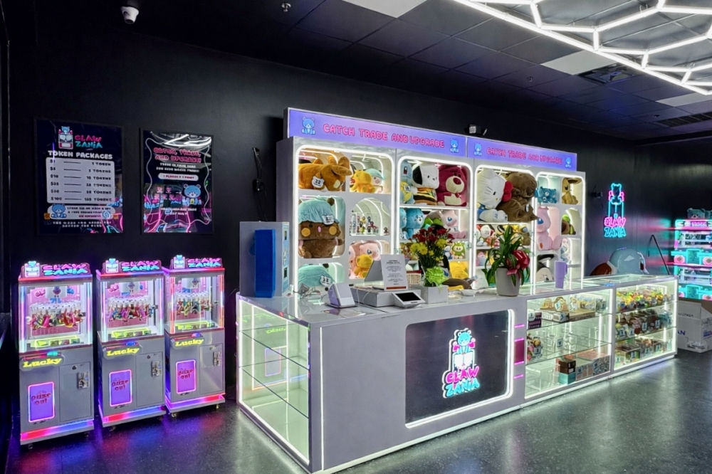 ClawZania offers several prizes that guests can trade for with smaller prizes won from claw games. (Courtesy ClawZania)