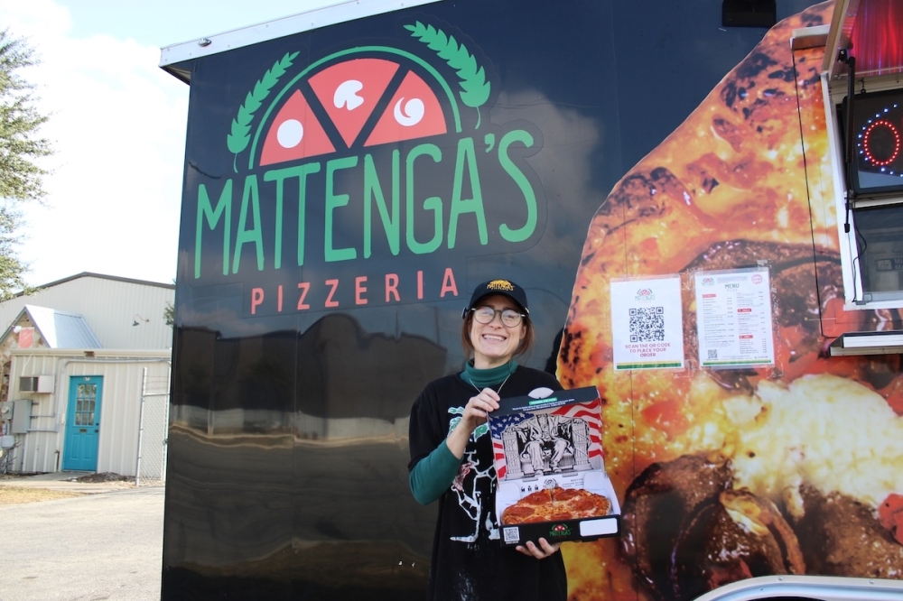 Mattenga's Pizzeria opened a new pizza food truck in New Braunfels on Jan. 21. (Andrew Creelman/Community Impact)