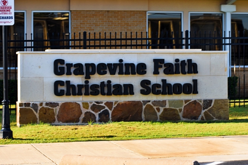 Grapevine Faith sign