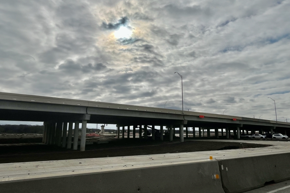 US 377 to the Cleveland Gibbs exit is now open after 18-wheeler accident, though westbound SH 114 still is shut down. (Cody Thorn/Community Impact)