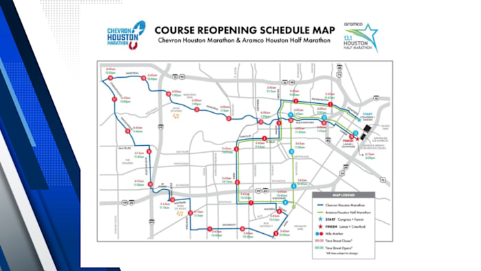 Full list of road closures, maps and detours
