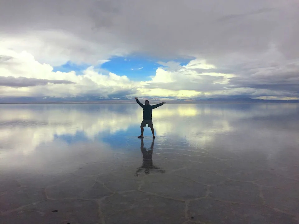 Located near Edinburg in the Lower Rio Grande Valley, La Sal Del Rey is a natural salt lake that boasts a glassy "mirrored illusion" atop the reflective surface of its shallow waters - much like the largest salt pan in all of Bolivia, the Salar de Uyuni, which is pictured above. (Dustin Hill/Washington Post News Service)