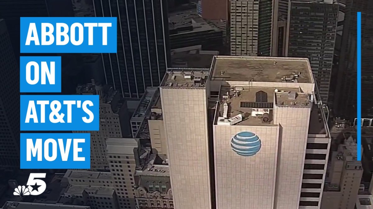 Gov. Abbott needles City of Dallas after AT&T moves to Plano – NBC 5 Dallas-Fort Worth